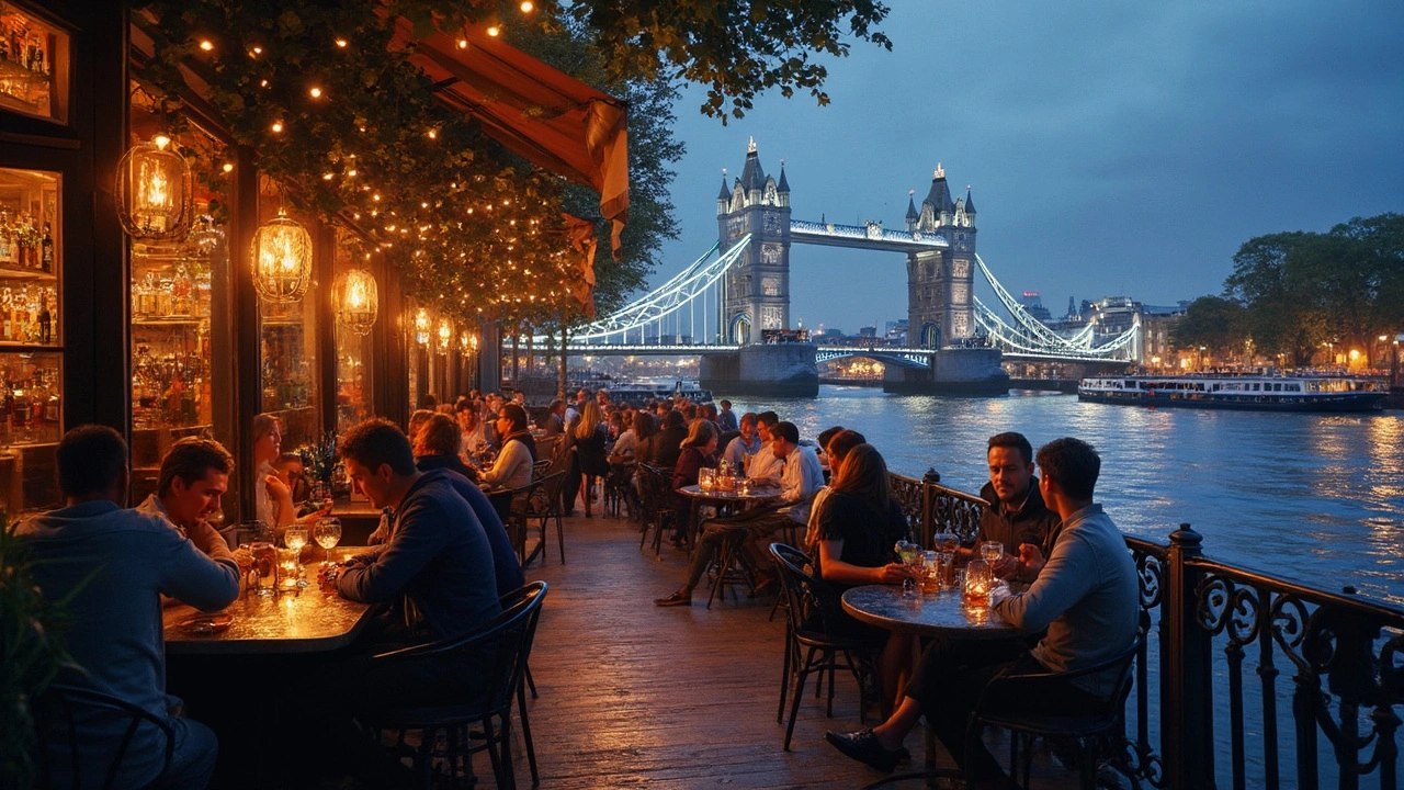 Riverside Terraces for People-Watching and Chilled Vibes